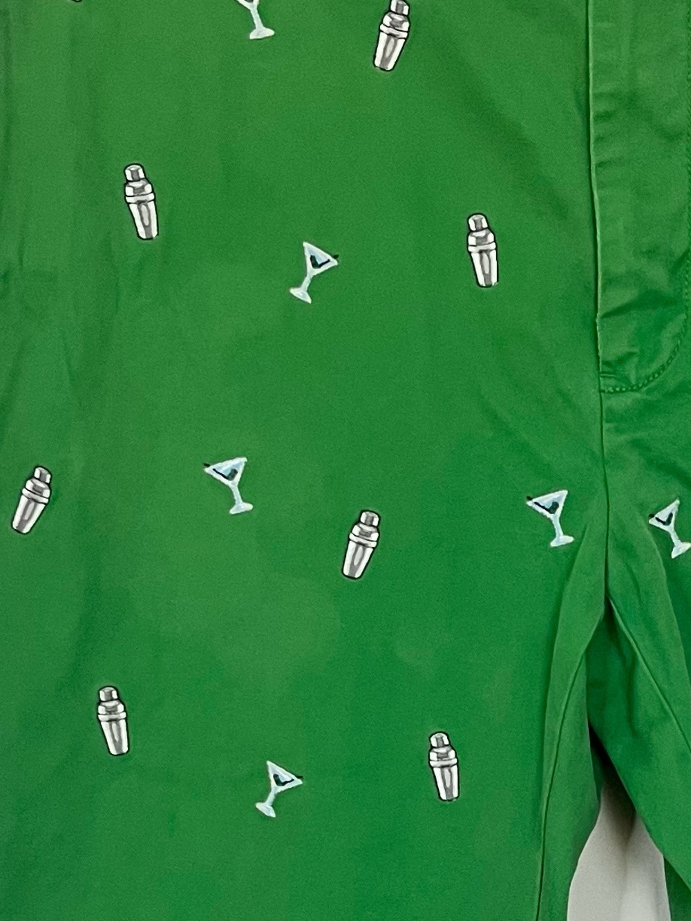 VTG 90s Polo Ralph Lauren Green Martini Shaker Embroidered Chino Pants 34x32 - Picture 5 of 14